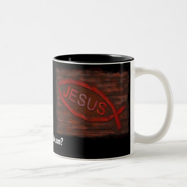 Caneca De Café Em Dois Tons Dois Tons gotGod316.com Mug (Direita)