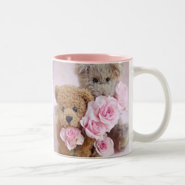 Caneca De Café Em Dois Tons dois ursos de ursinho que guardaram a caneca de (Direita)