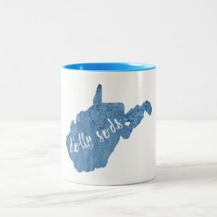 Caneca De Café Em Dois Tons Dolly Sods Wilderness West Virginia Wood Grain
