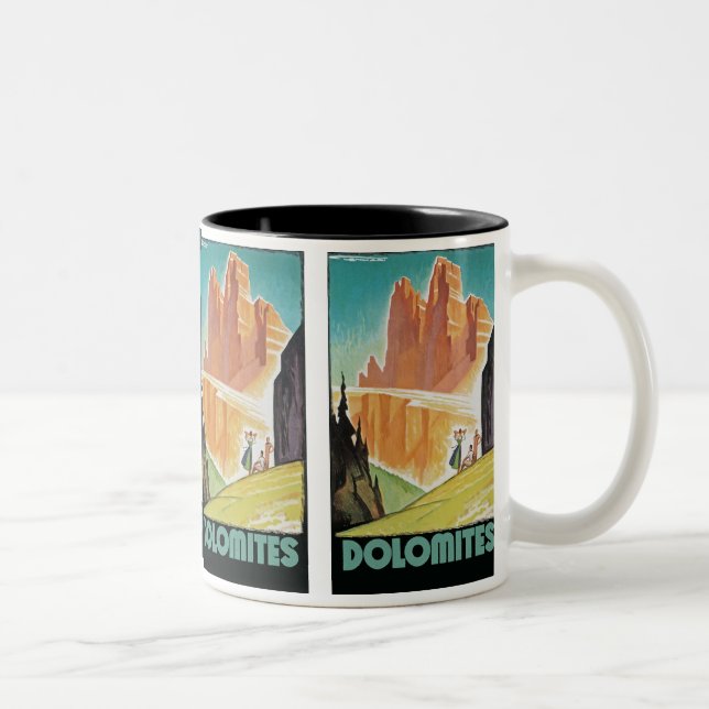 Caneca De Café Em Dois Tons Dolomitas (Direita)