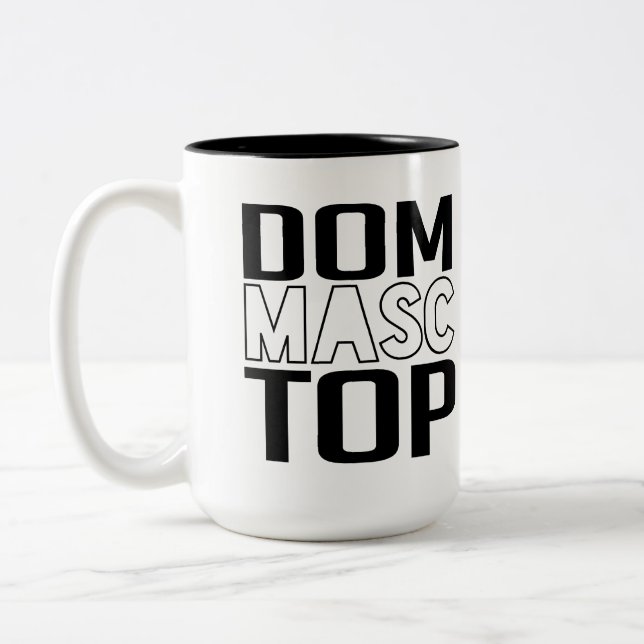 Caneca De Café Em Dois Tons Dom Masc Melhor (Esquerda)