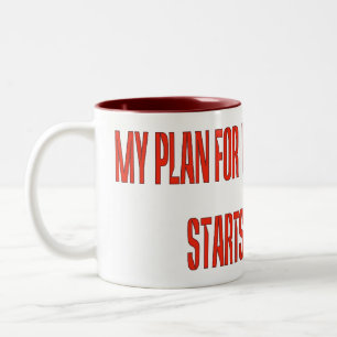 Caneca De Café Em Dois Tons Dominação mundial