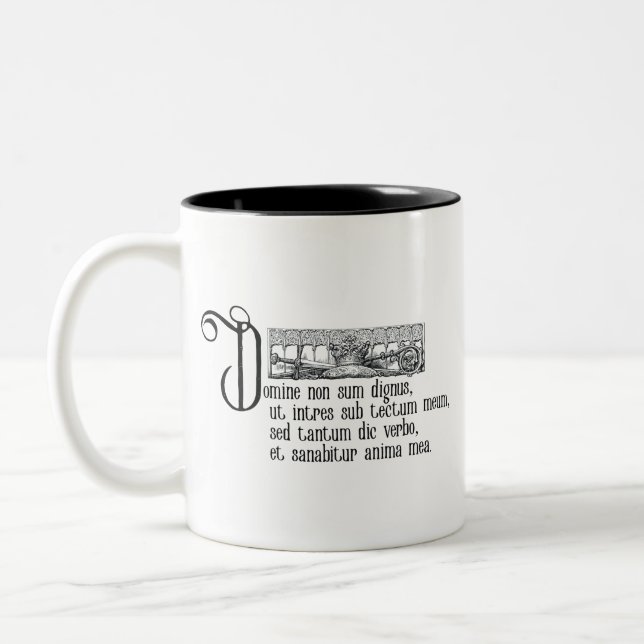 Caneca De Café Em Dois Tons Domine non sum dignus (Esquerda)