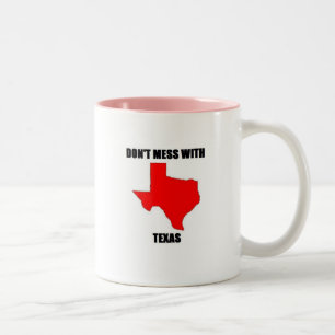Caneca De Café Em Dois Tons Don; confusão de t com Texas
