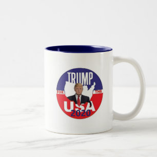 Caneca De Café Em Dois Tons Donald Trump 2020