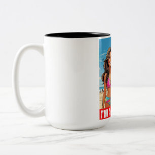 CANECA DE CAFÉ EM DOIS TONS DONALD TRUMP - EU SOU UMA GAROTA TRUMP
