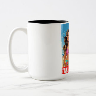 CANECA DE CAFÉ EM DOIS TONS DONALD TRUMP - EU SOU UMA GAROTA TRUMP