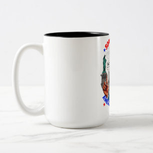 CANECA DE CAFÉ EM DOIS TONS DONALD TRUMP - LAMENTO, AMÉRICA ESTÁ FECHADA