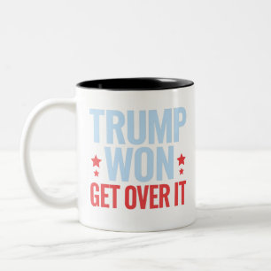 Caneca De Café Em Dois Tons Donald Trump Venceu Aceite Isso 2024 Trump Venceu