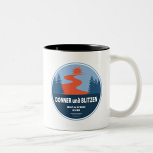 Caneca De Café Em Dois Tons Donner und Blitzen Wild e Scenic River Oregon