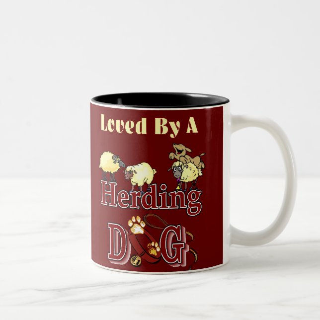 Caneca De Café Em Dois Tons Donos de Cachorros de Criação (Direita)