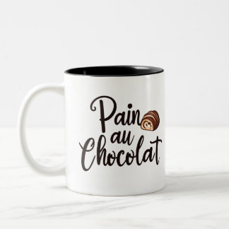 Caneca De Café Em Dois Tons Dor au Chocolat Mug - Presente no Café da Manhã