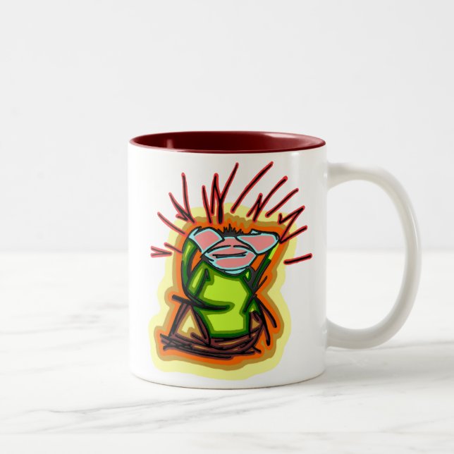 Caneca De Café Em Dois Tons Dor de cabeça (Direita)
