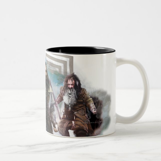 Caneca De Café Em Dois Tons Dori, Kili e Bifur (Direita)