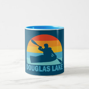 Caneca De Café Em Dois Tons Douglas Lake Tennessee Kayak