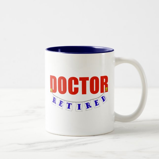 Caneca De Café Em Dois Tons Doutor aposentado (Direita)