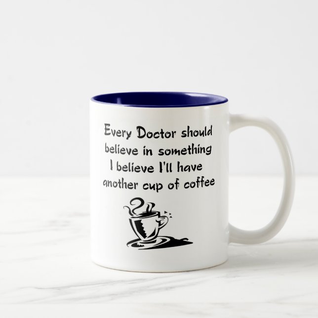 Caneca De Café Em Dois Tons Doutor Caneca para amantes do café (Direita)