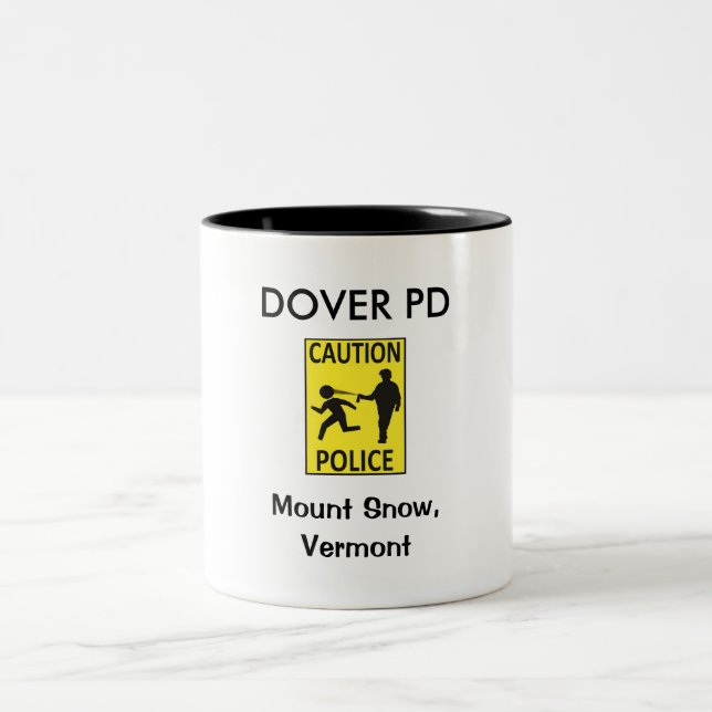 Caneca De Café Em Dois Tons Dover PD de precaução: Mug De Café (Centro)