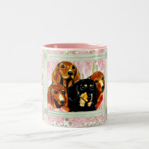 Caneca De Café Em Dois Tons Doxie