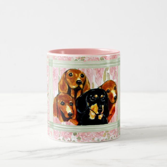 Caneca De Café Em Dois Tons Doxie (Centro)