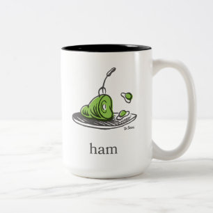 Caneca De Café Em Dois Tons Dr. Seuss Ovos Verdes e Presunto