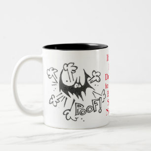 Caneca De Café Em Dois Tons Drácula Cai
