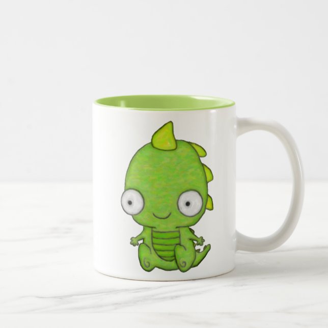 Caneca De Café Em Dois Tons Dragão-Bebê (Direita)