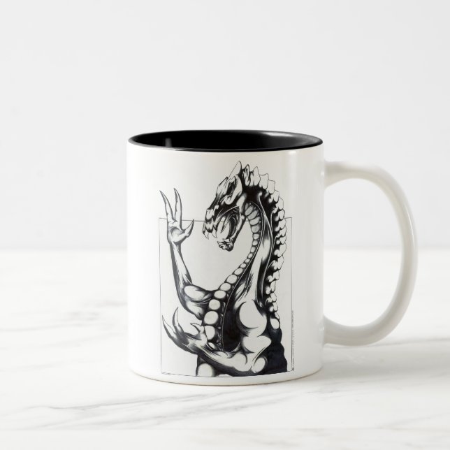 Caneca De Café Em Dois Tons Dragão da obscuridade (Direita)
