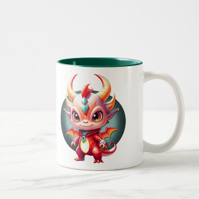 Caneca De Café Em Dois Tons Dragão Pop (Direita)