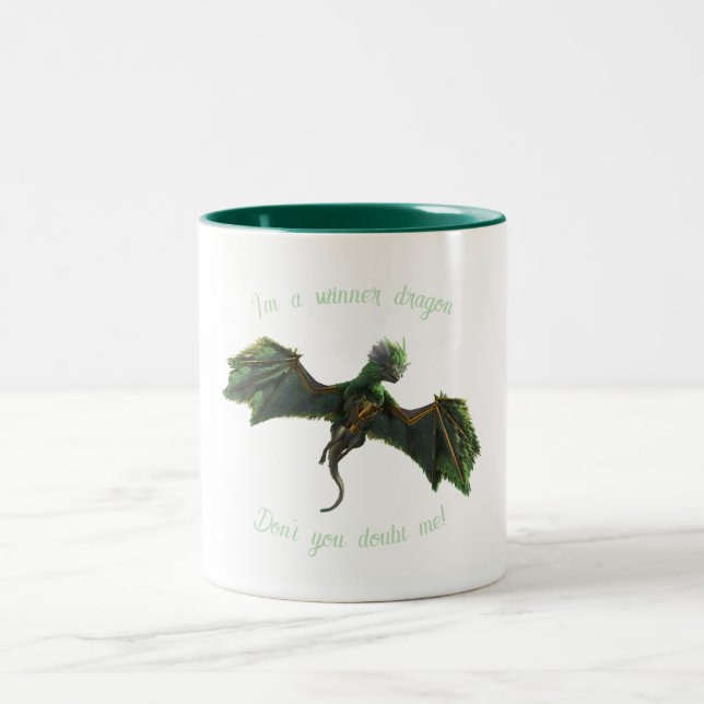 Caneca De Café Em Dois Tons Dragão vencedor (Centro)
