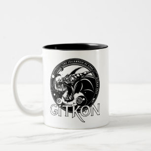 Caneca De Café Em Dois Tons Dragon Mug   GitKon: A Fellowship of Code