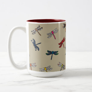 Caneca De Café Em Dois Tons Dragonfly Dandy Coffee/Tea Mug