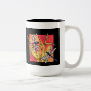 Caneca De Café Em Dois Tons Dragonfly Mug