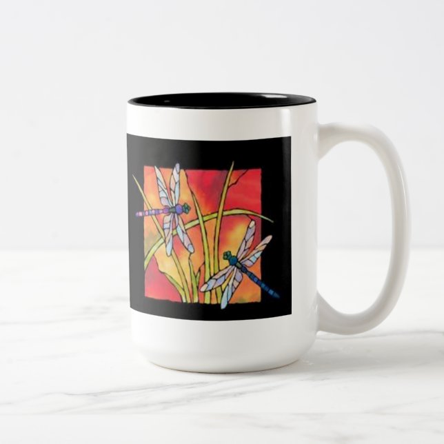 Caneca De Café Em Dois Tons Dragonfly Mug (Direita)