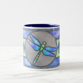 Caneca De Café Em Dois Tons Dragonfly Vidro Estido Café Mug