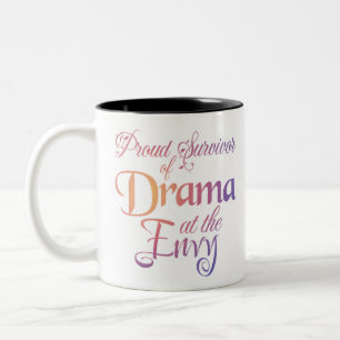 Caneca De Café Em Dois Tons Drama na inveja - Meme da Massagem