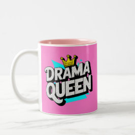 Caneca De Café Em Dois Tons Drama Queen Mug