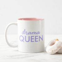 Drama Queen | Trendy Modern Purple Girly Cote Art