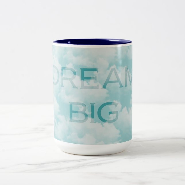 Caneca De Café Em Dois Tons Dream Big (Centro)
