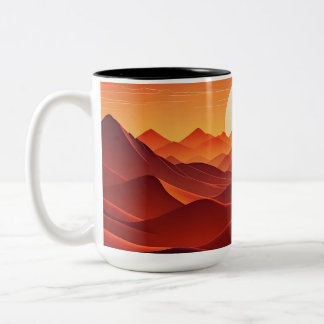 Caneca De Café Em Dois Tons Dreamet Sunset Wave Horizon Mug