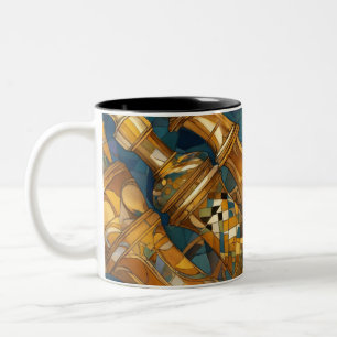 Caneca De Café Em Dois Tons Dreamy Chess Designed Mug