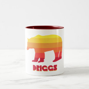 Caneca De Café Em Dois Tons Driggs Idaho Rainbow Bear