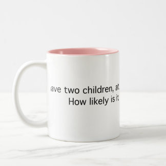 Caneca De Café Em Dois Tons Duas crianças, uma uma menina