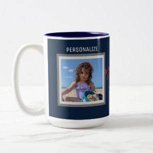 CANECA DE CAFÉ EM DOIS TONS DUAS MEMÓRIAS FELIZES DE FOTO FÁCEIS DE PREENCHER
