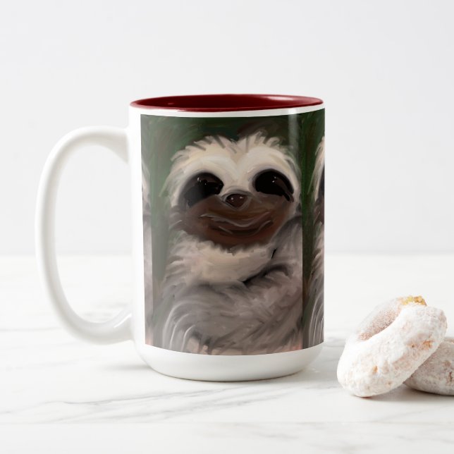 Caneca De Café Em Dois Tons Duas Mug De Café Toneladas (Com Donut)