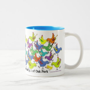 Caneca De Café Em Dois Tons Duas Tone MUG Free Range Ukulele Society