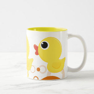 Caneca De Café Em Dois Tons Duckie de borracha