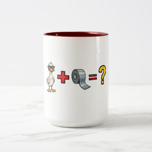 Caneca De Café Em Dois Tons Duct Tape Jogo de Palavras