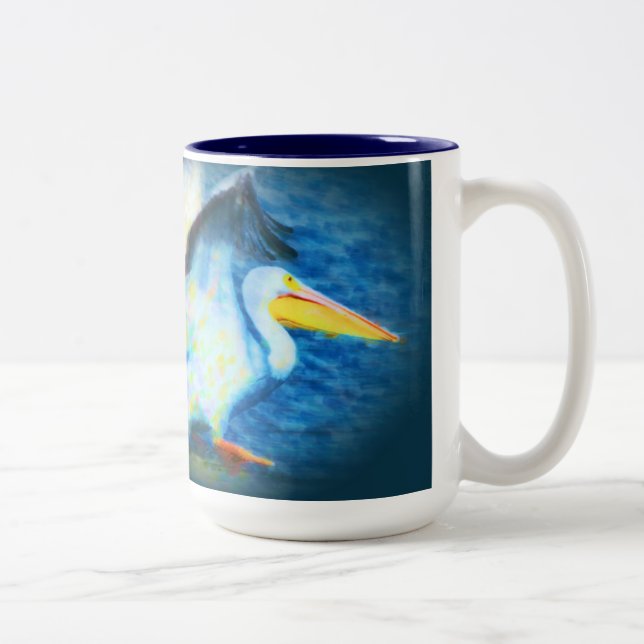Caneca De Café Em Dois Tons duo pelicans 19r mug (Direita)