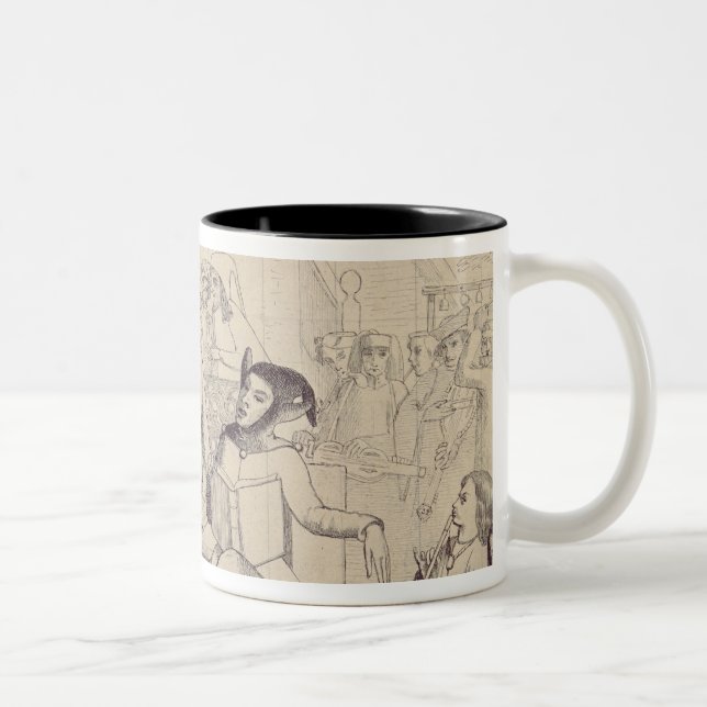 Caneca De Café Em Dois Tons Duodécima noite, c.1850 (Direita)
